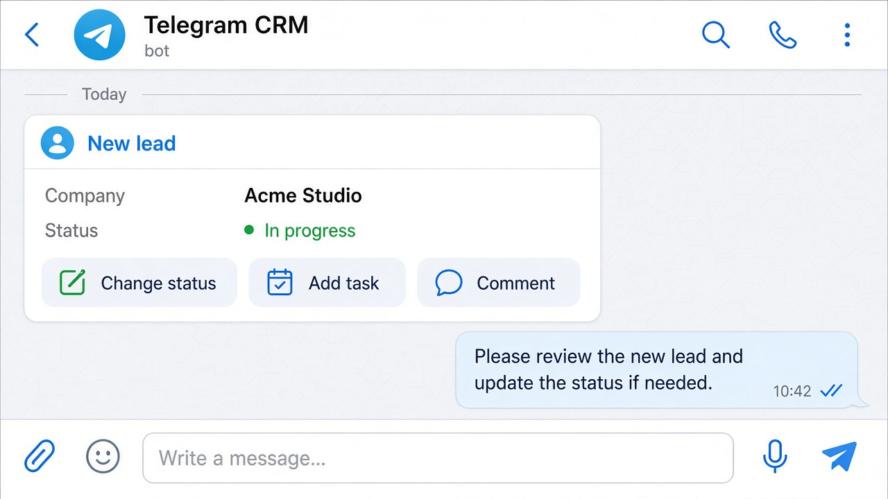 Telegram CRM